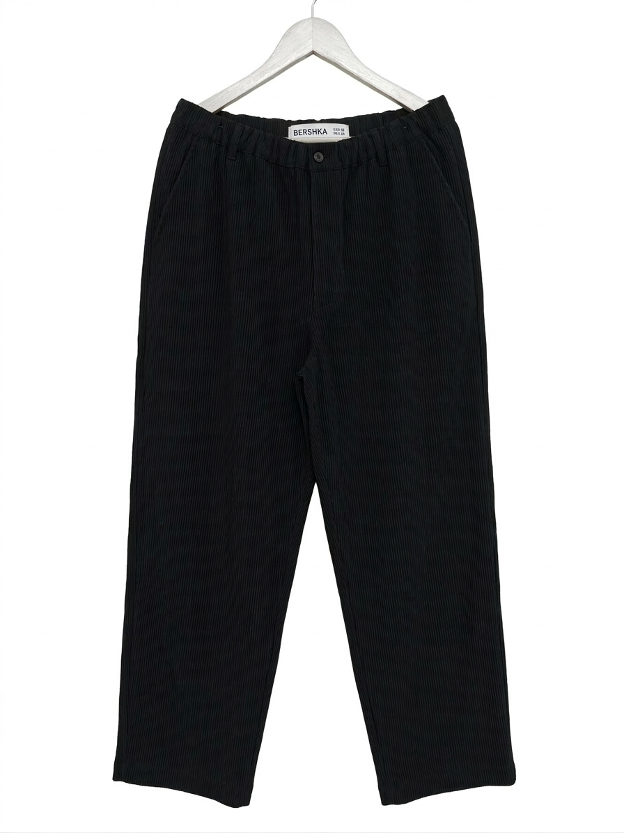 Pantalón negro corrugado Talla XL