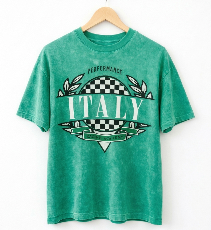 Polo verde jaspeado Talla XS