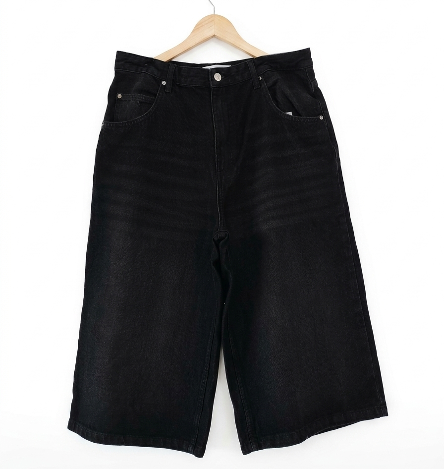 Bermuda Baggy Negro Talla 32